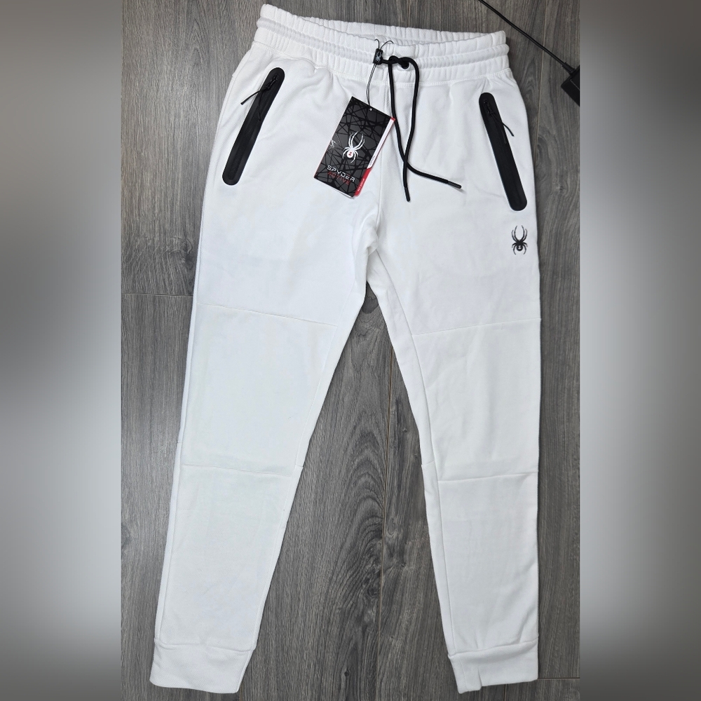 Spyder White Pants‎ with Black Details